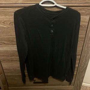 Black APT.9 3 button size medium long sleeve shirt